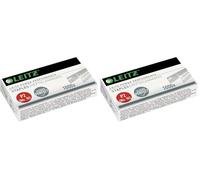 Leitz Power Performance Agrafes P2 (No, 10), Galvanisé, Boîte de 1000 Agrafes, 55770000 (Lot de 2)