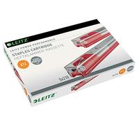 Agrafes Leitz à cartouche coloris rouge - capacité 80 feuilles - lot de 5 recharges de 210