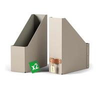 Porte-revues Puro, A4, carton, set de 2, beige