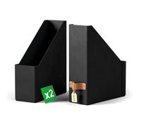 Porte-revues Puro, A4, carton, set de 2, noir