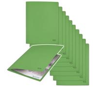 Leitz Recycle - Chemise de Présentation en Carton, Capacité 250 Feuilles A4, Barre d'Attache en Métal, Carton 100% Recyclé & Recyclable, Eco-Responsable & Neutre en CO2, Gamme Recycle, Vert, 39040055
