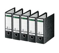 Leitz Réf 1075-00-95 Lot de 5 classeurs à levier Tranche 77 mm Noir A5