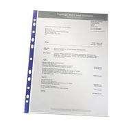 Leitz Réf 47185 Premium Pochette perforée Transparent A4 Lot de 25 (Import Royaume Uni)