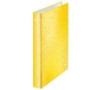 Leitz - Reliure à anneaux Leitz Wow A4 4r d -Mech 25mm carton jaune | 1 pièce | 10 pièces