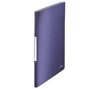 Leitz Reliure Protège-Documents A4, 20 Pochettes, 40 Pages, Pochettes Transparentes, Bleu Titan, Style, 39580069