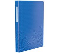 Leitz Reliure Protège-Documents A4, 80 Pochettes, Capacité 160 Feuilles, Pochettes Transparentes, Bleu, Urban Chic, 46 520 032