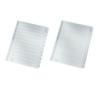Leitz Intercalaires en carton mylar Chiffres 1-10 A4 Gris