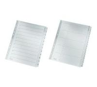 Intercalaires en carton mylar, chiffres, A4, 1-5, gris