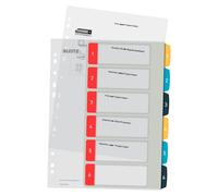 Leitz Intercalaires imprimables 1-5 Cosy 12400000 - robustes, polypropylène 300 µm, multicolore