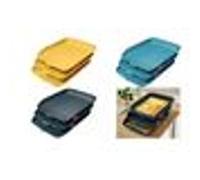 Leitz Corbeille à courrier A4 Cosy 53582061, Lot de 3, Bleu