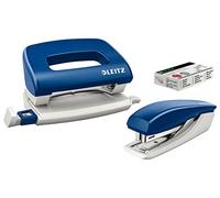 Leitz Kit agrafeuse 5517 et perforateur 5055 – 10 feuilles, agrafes incluses – Bleu