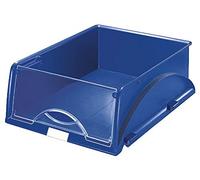 Leitz Corbeille à courrier Sorty polystyrène 100% recyclable A4 Bleu Lot de 1