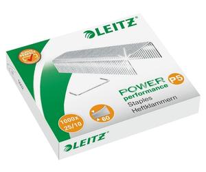 Leitz - Staples Leitz 25/10 galvanisé 1000pcs | Emballez un 1000 pièces | 20 pièces