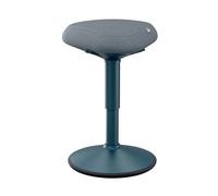 Leitz Tabouret Ergo assis-debout – Pivotant, réglable 47–64 cm, supporte jusqu'à 110 kg – Gris foncé