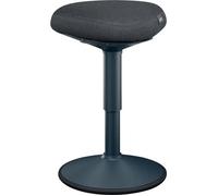 Leitz Tabouret Ergo assis-debout – Pivotant, réglable 47–64 cm, supporte jusqu'à 110 kg – Gris foncé