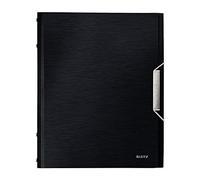 Leitz Trieur A4, Contient jusqu'à 200 Feuilles, Index Intégré à 12 Onglets, Fermeture Élastique, Noir, Style, 39960094