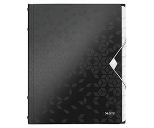 Leitz Trieur WOW A4 PP, 12 Touches, Noir