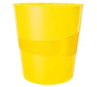 Leitz Wow 52781016 Lot de 6 corbeilles à papier en plastique Jaune 15 l