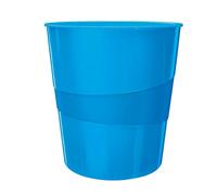 Leitz WOW 52781036 Lot de 6 corbeilles à papier en plastique Bleu 15 l