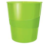 Leitz Wow 52781054 Lot de 6 corbeilles à papier en plastique Vert 15 l