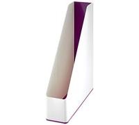 Leitz WOW 53621062 Duo Colour Lot de 4 range-revues Format A4 Bicolore Blanc/Violet