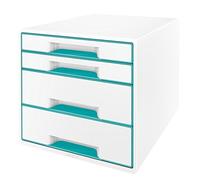 Leitz Wow Bloc de classement 4 Tiroirs Menthe