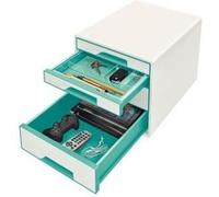 Module de classement 4 tiroirs format A4+ Wow Cube - Menthe