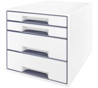 Module de classement 4 tiroirs format A4+ Wow Cube - Gris