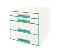 Module de classement 4 tiroirs format A4+ Wow Cube - Menthe