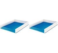 Leitz WOW Dual 53611036 Corbeille à courrier (Lot de 2)