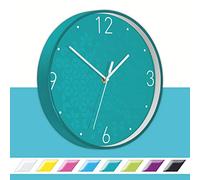 LEITZ 9015-00-51 LEITZ horloge murale WOW, mouvement à quartz, eisblau