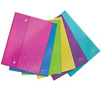 Leitz WOW Lot de 6 porte-documents A4 - Couleurs assorties