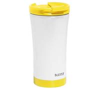 Leitz WOW Mug de Voyage, Acier Inoxydable, Isolation Thermique pour Boissons Chaudes et Froides, Réutilisable - Jaune
