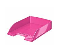Leitz leitz corbeille à courrier plus wow, a4, polystyrène, rose noir Noir G