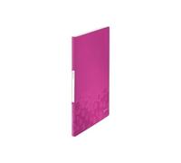 Leitz Wow Porte Vues 20 Pochettes A4 Pour 40 Feuilles Rose Métallisé