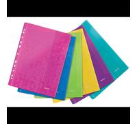Leitz WOW Protège-documents A4 Polypropylène 6 pochettes motif géométrique couleurs vives Réf. 47070099