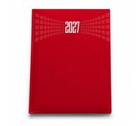 LEIVESTE - Agenda journalier 2026 A5 | Planner 2026 Janvier-Décembre | Organisateur quotidien avec Intervalles de 30 Minutes | Grand Format 15 x 21 cm (Rouge)