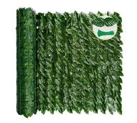 LEIVESTE Fausse haie pour clôture, haie artificielle pour balcon extérieur, maille panneaux décoratifs pour jardin, confidentialité et ombrage 40 colliers verts offerts (Lauro, 1,5 x 3 m)