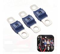 Lejarfa Lot de 3 fusibles 100 A boulonnés, bornes à courant élevé, isolant plaqué résistant à la chaleur, protection contre les courts-circuits pour camions, camping-cars, bateaux, VTT