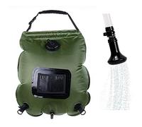 LEJUNJIE Sac de Douche Solaire, Sac de Douche Camping chauffé Solaire 20L，pour Les Voyages en Plein air, la randonnée, Les randonnées, Les douches d'été
