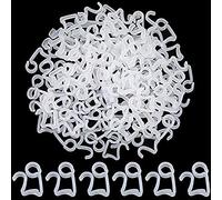 Lekeeu 100Pcs Clip de Lumière de Noël Crochet de Lumière en Plastique | Clip de Décoration de Lumière de Noël Accessoires de lumière de Noël Utilisable à l'intérieur comme à l'extérieur