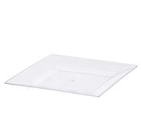 LEKNES Plat Carré Grande Taille Transparente