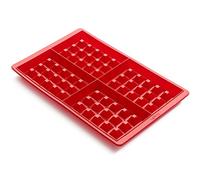 Lékué - 0215000R01M017 - Moule à Gaufres - 2 Plaques - Silicone Platine