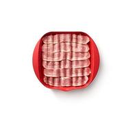 Lékué 0220250r14m150 Micro-Ondes Lèchefrite Avec Couvercle Plastique Rouge 45 X 35 X 25 Cm