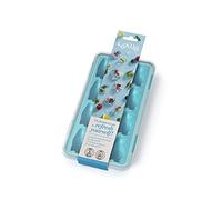 Lékué Bac à Glaçon avec couvercle, Caoutchouc SBS Bleu 11,3 x 22 x 3 cm