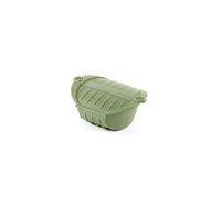 Lékué Coffret vapeur profond silicone platine vert, 1-2 personnes, 800 ml