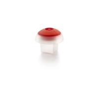 LEKUE CUISSON VAPEUR CUIT OEUF OVO CUBIQUE TRANSPARENT SILICONE PLATINE