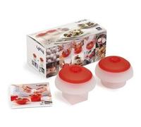 Lékué Kit 2 cuit-oeufs Ovo Rond et Carré