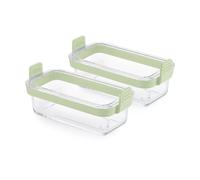 Lékué Lékué moule en verre rectangulaire pour air fryer. lot de 2 Transparent