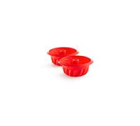 Lékué Mini moules à savarin en silicone Lékué lot de 2 Rouge